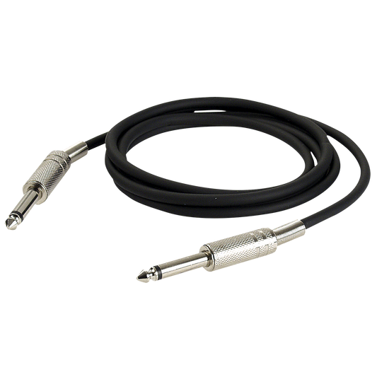 Instrumentkabel obalanserad teleplugg mono till teleplugg mono, 1,5 m