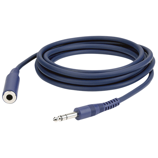Instrumentkabel balanserad teleplugg stereo till telejack stereo, 6 m