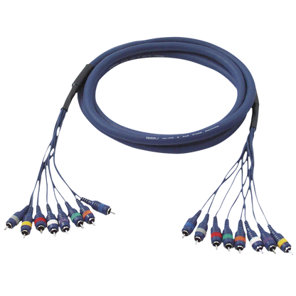 Studiosnake 8 × RCA hane till 8 × RCA hane, 3 m