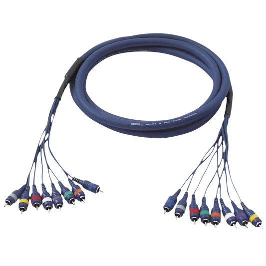 Studiosnake 8 × RCA hane till 8 × RCA hane, 6 m