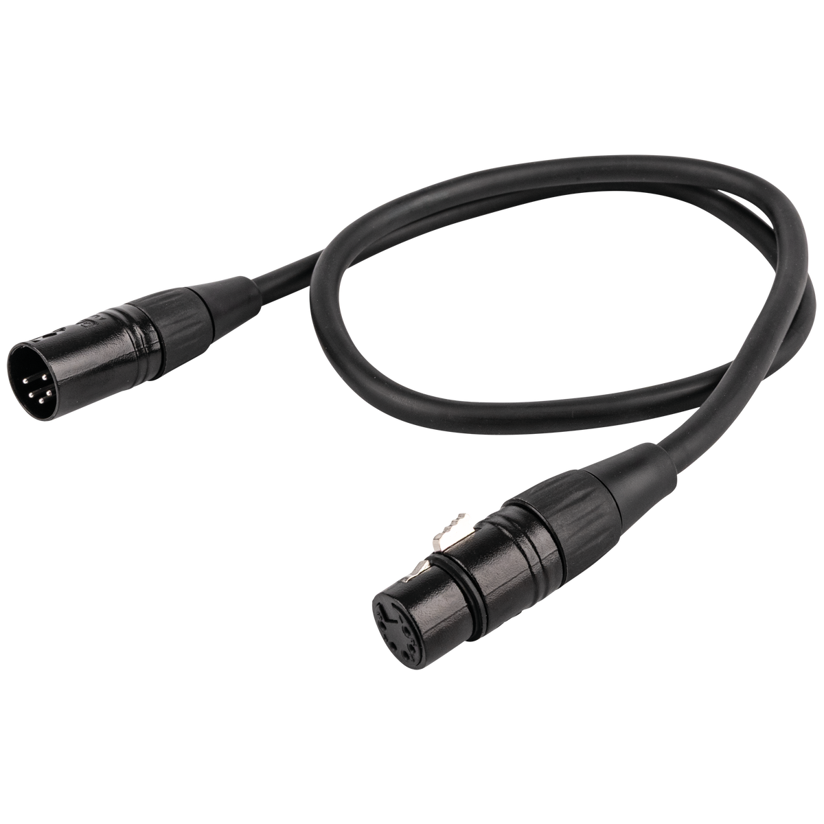 FL8675 – DMX/AES-EBU-kabel XLR 5-polig hane till XLR 5-polig hona, 0,75 m