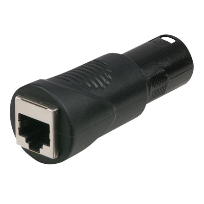 DMX-adapter XLR 5-polig hane till RJ45 hona