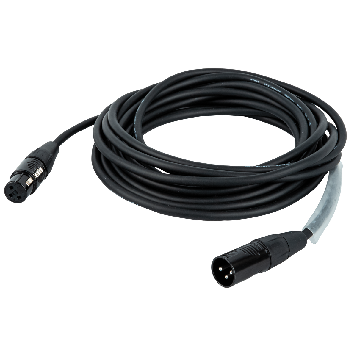 Mik-/linjekabel XLR hane/hona, Rean RC3, silverpläterad, 3 m