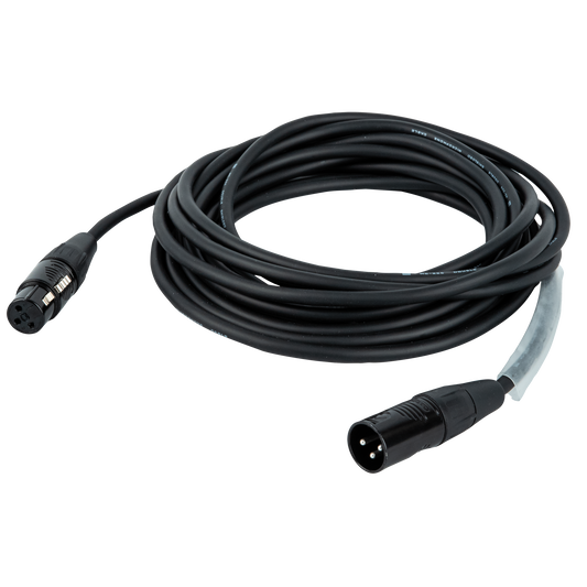 Mik-/linjekabel XLR hane/hona, Rean RC3, silverpläterad, 3 m