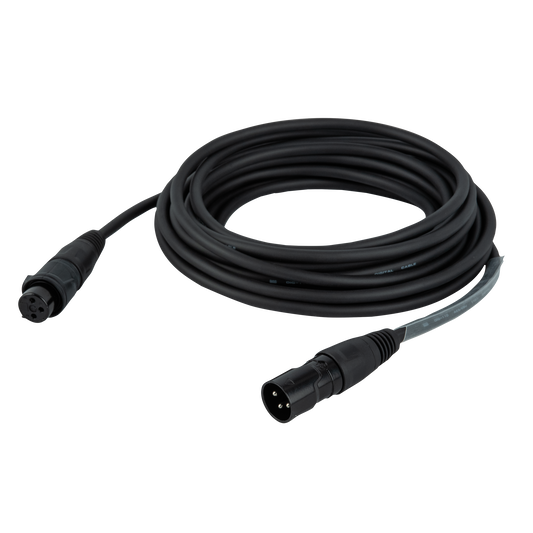 DMX/AES-EBU-kabel XLR 3-polig hane till XLR 3-polig hona, Rean RCX3, IP65, 10 m