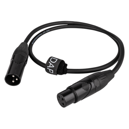 Mikrofonkabel balanserad XLR 3-polig hane till hona, X-typ, 0,75 m