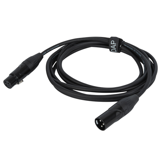 FLX093 – DMX/AES-EBU-kabel XLR 3-polig hane till XLR 3-polig hona, 3 m