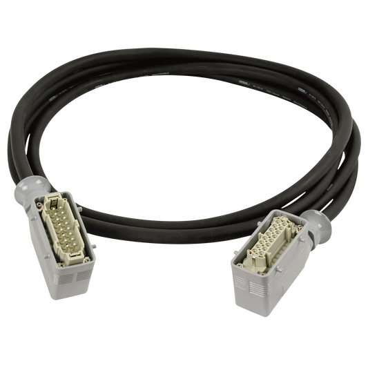 Strömmultikabel 16-polig hane–hona, 16 × 1,5 mm², 10 m