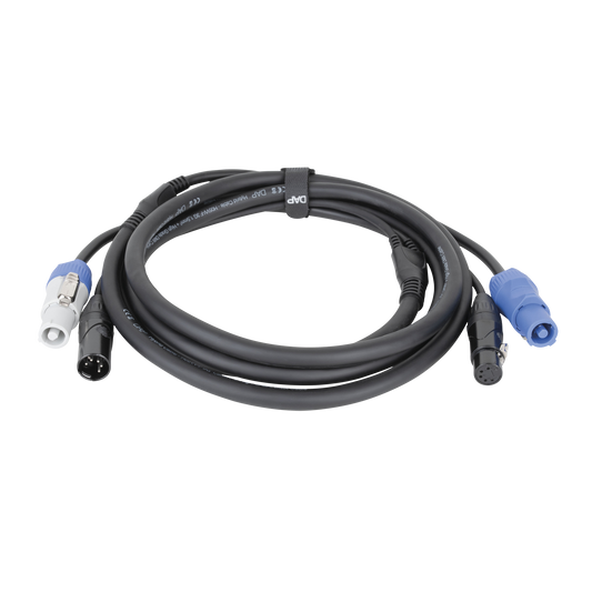 Hybridkabel Power Pro och XLR 5-polig, DMX/ström, 6 m