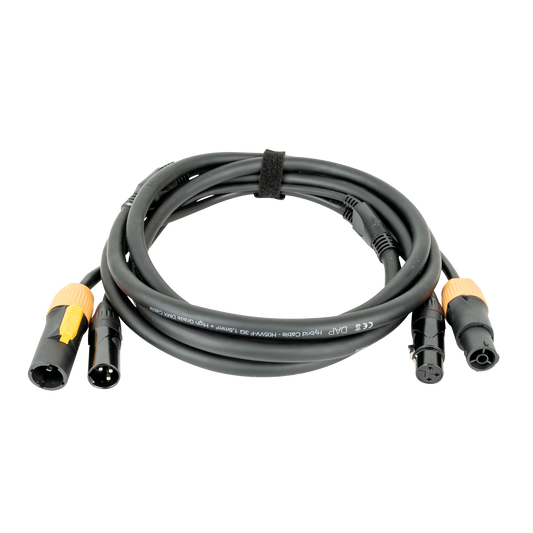 Hybridkabel Power Pro True och XLR 3-polig, DMX/ström, 6 m