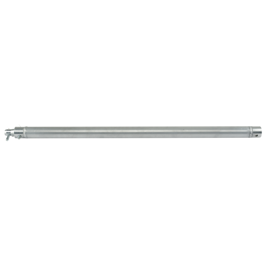 Enkelrör 50 mm, F-system, 250 mm, silver