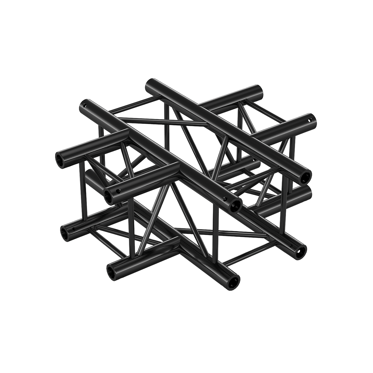 Pro-30 Square Heavy Duty F-truss, kors 4-vägs, svart