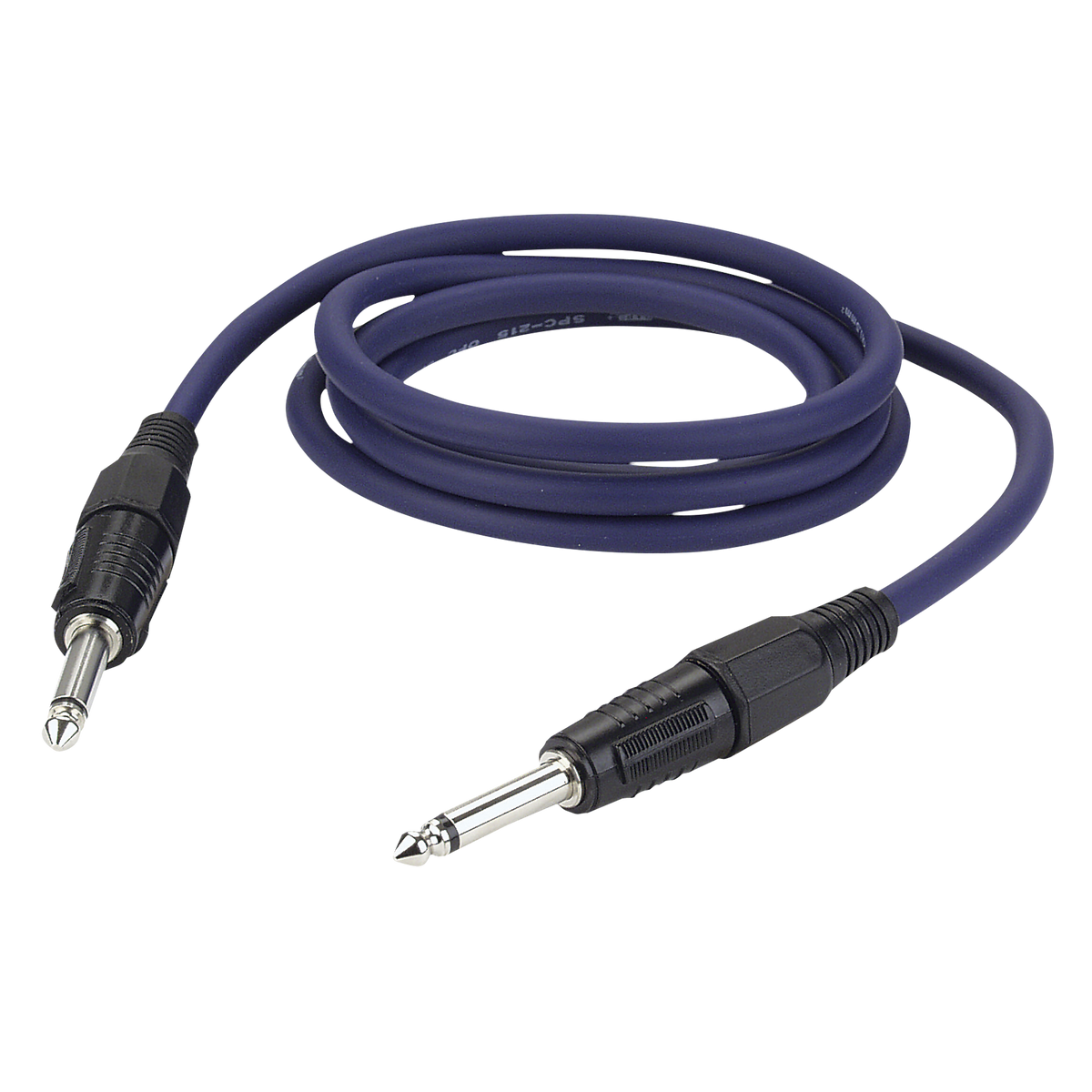 Högtalarkabel teleplugg mono till teleplugg mono, 2 × 1,5 mm², 3 m