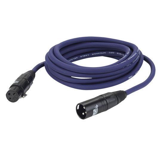 Högtalarkabel XLR 3-polig hona till XLR 3-polig hane, 2 × 1,5 mm², 10 m