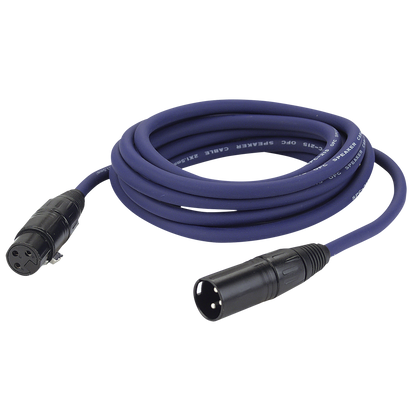 Högtalarkabel XLR 3-polig hona till XLR 3-polig hane, 2 × 1,5 mm², 3 m
