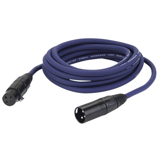 Högtalarkabel XLR 3-polig hona till XLR 3-polig hane, 2 × 1,5 mm², 3 m