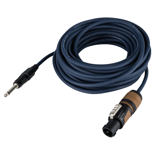Högtalarkabel teleplugg mono till speakON hane, 2 × 1,5 mm², Neutrik, 10 m