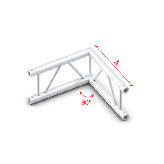 Pro-30 Step F-truss, hörn, silver