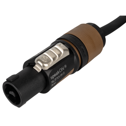Högtalarkabel speakON NL2 till speakON NL2, 2 × 2,5 mm², Neutrik, 20 m