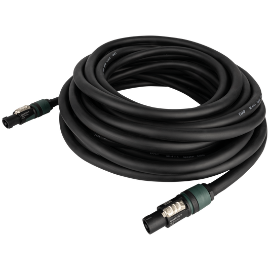 Högtalarkabel speakON NL4 till speakON NL4, 4 × 4 mm², Neutrik, 20 m