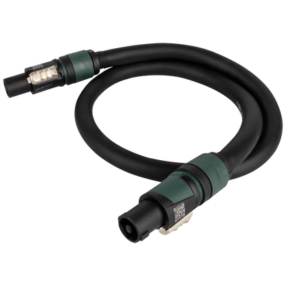 Högtalarkabel speakON NL4 till speakON NL4, 4 × 4 mm², Neutrik, 0,75 m