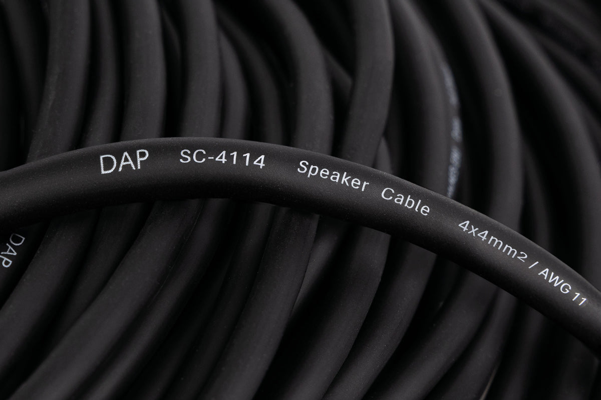 Högtalarkabel speakON NL4 till speakON NL4, 4 × 4 mm², Neutrik, 0,75 m