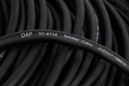 Högtalarkabel speakON NL4 till speakON NL4, 4 × 4 mm², Neutrik, 0,75 m
