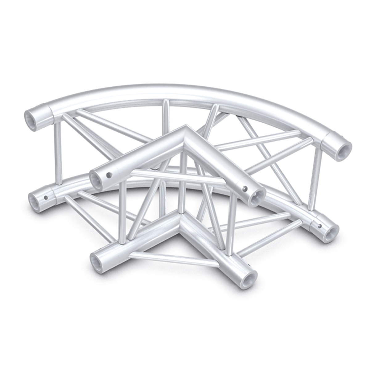 Pro-30 Square G-truss, cirkelhörn, silver
