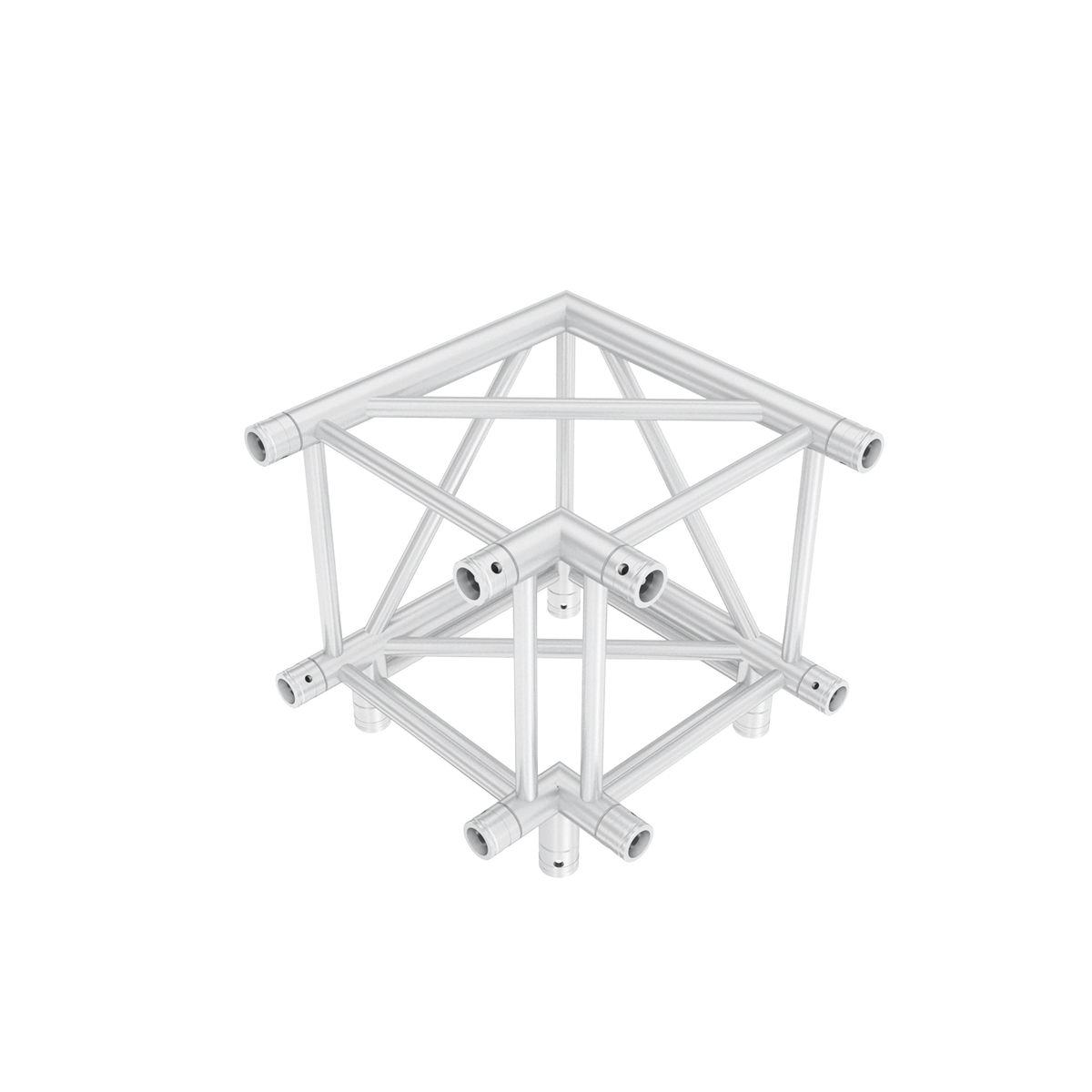 Pro-40 Square Heavy Duty G-truss, hörn 3-vägs, silver