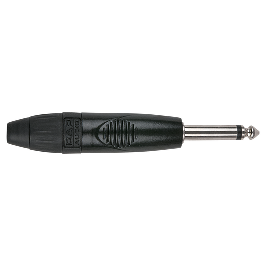 Teleplugg 6,3 mm X-typ mono, svart
