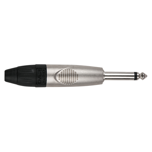 Teleplugg 6,3 mm X-typ mono, silver
