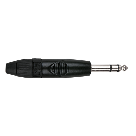 Teleplugg 6,3 mm X-typ stereo, svart