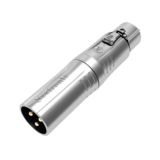Adapter XLR 3-polig hane till XLR 5-polig hona, guldkontakter