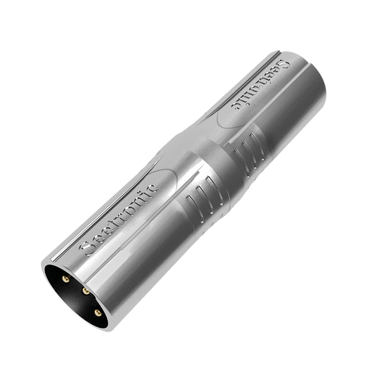 Adapter XLR 3-polig hane till XLR 5-polig hane, guldkontakter