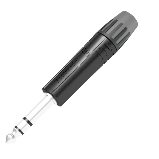 6,3 mm stereoteleplugg, svart