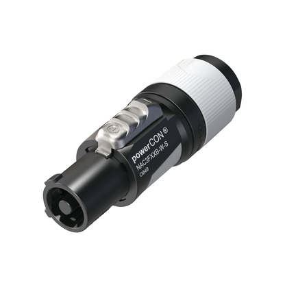 powerCON-kabelkontakt, grå/vit, kabel 6–12 mm