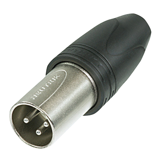 XLR-kabelkontakt hane 3-polig, heavy duty, 25 st