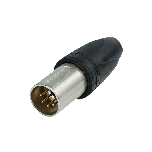 XLR-kabelkontakt hane 5-polig, heavy duty IP65, 25 st