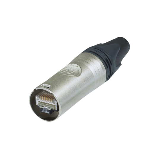 etherCON CAT6A-kabelkontakthus, förnicklat