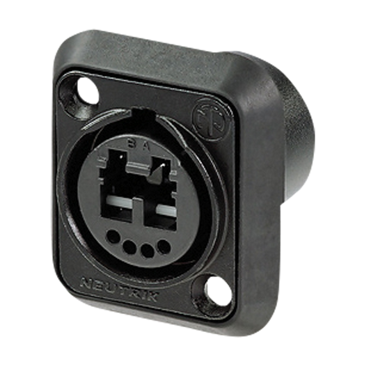 opticalCON DUO-chassikontakt, LC-Duplex-genomföring