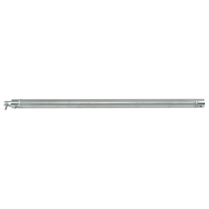 Enkelrör 50 mm, P-system, 1 000 mm, silver