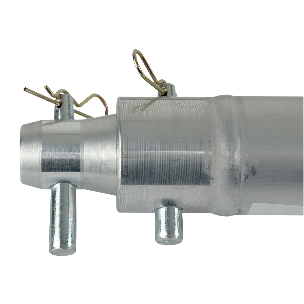 Enkelrör 50 mm, P-system, 1 000 mm, silver