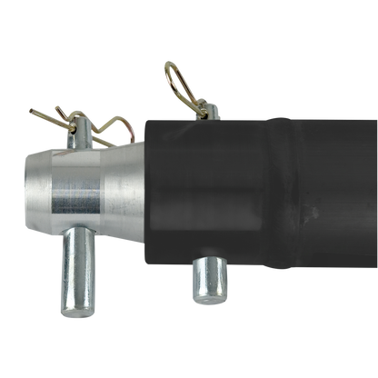 Enkelrör 50 mm, P-system, 3 000 mm, svart