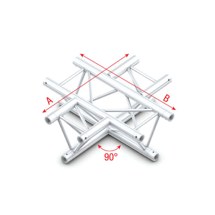 Pro-30 Triangle P-truss, kors horisontell 4-vägs, 71 cm