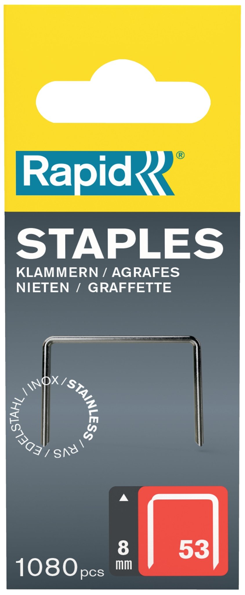 Rapid häftklammer typ 53 – 8 mm