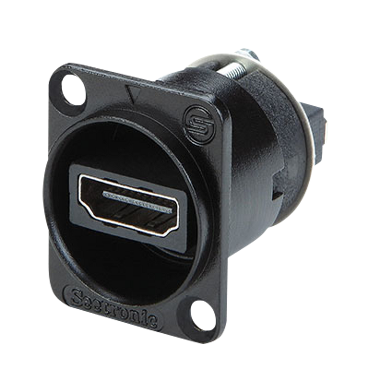 SAHDMIWB – HDMI-genomföring för chassi, D-size, svart