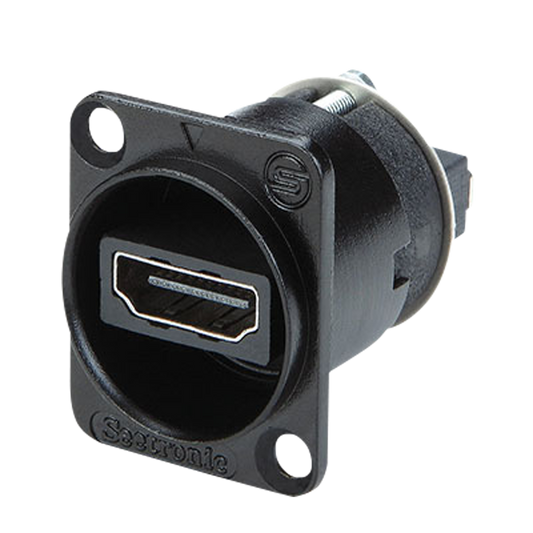 SAHDMIWB – HDMI-genomföring för chassi, D-size, svart