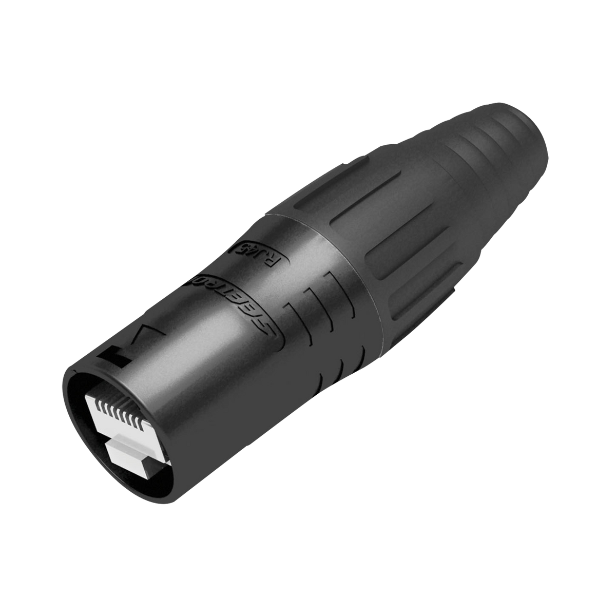 RJ45-kabelhus, svart, IP65, kabel 5–7 mm