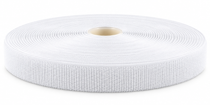 Kardborreband självhäftande – Hakband (kroksida), Vit, 20 mm