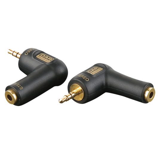 Adapter miniteleplugg stereo till minitelejack, 90°
